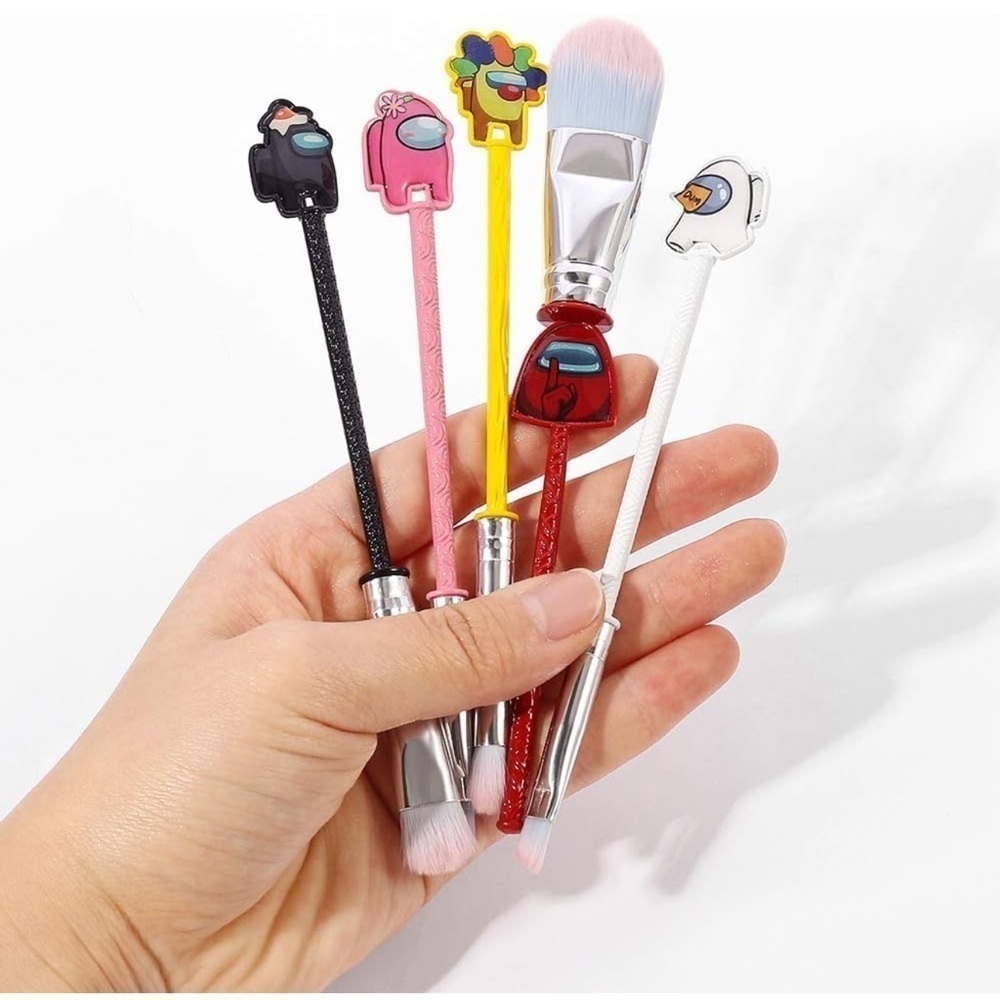 5pcs Cute Among Us  Makeup Brushes